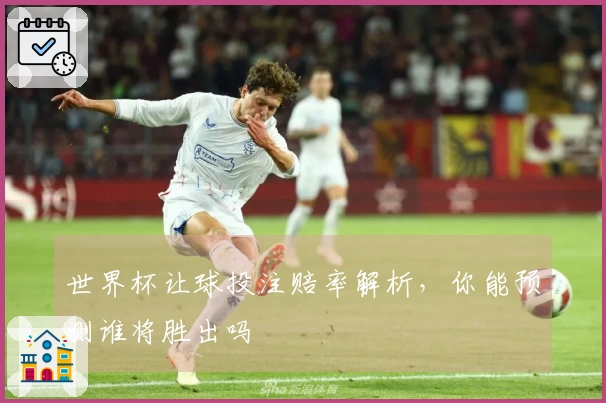 世界杯让球投注赔率解析，你能预测谁将胜出吗